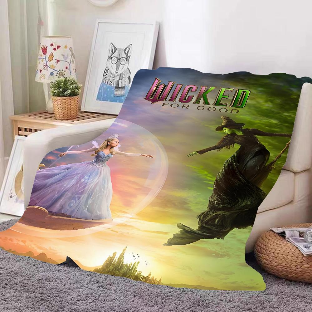 Movie W Wicked 2025 Blanket Design Lightweight  For Dorms, Naps, Living Room, Office,Sofa