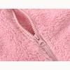 Fleece Children's Jackets Splicing Sleeve Cute Warm Fleece Boys and Girls Casual Sweater Warm Coat