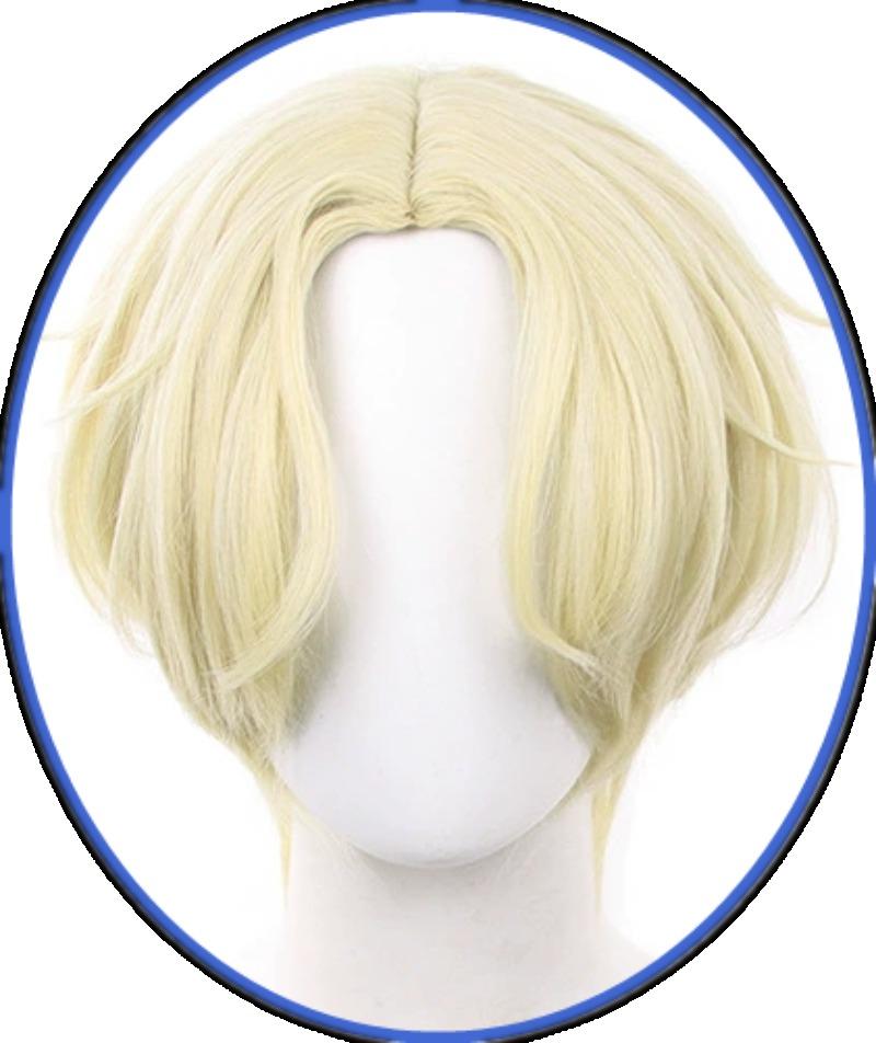 Anime AlienStage R5 Cosplay Luka Cosplay Kostuum Mannen Podium Optreden Wit Uniform Pak Halloween Feest Outfit voor Luka Pruik S beige