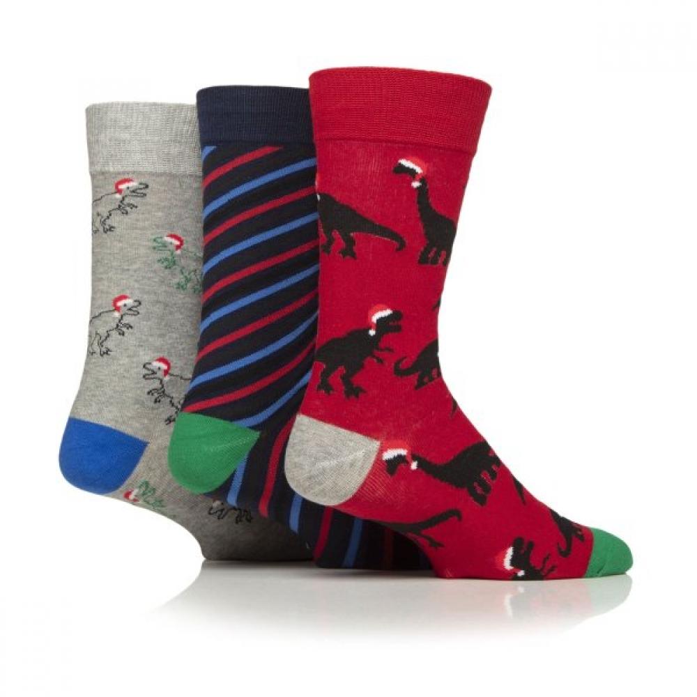 Sock Shop Men S SockS Set Santa Village Dinosaur
