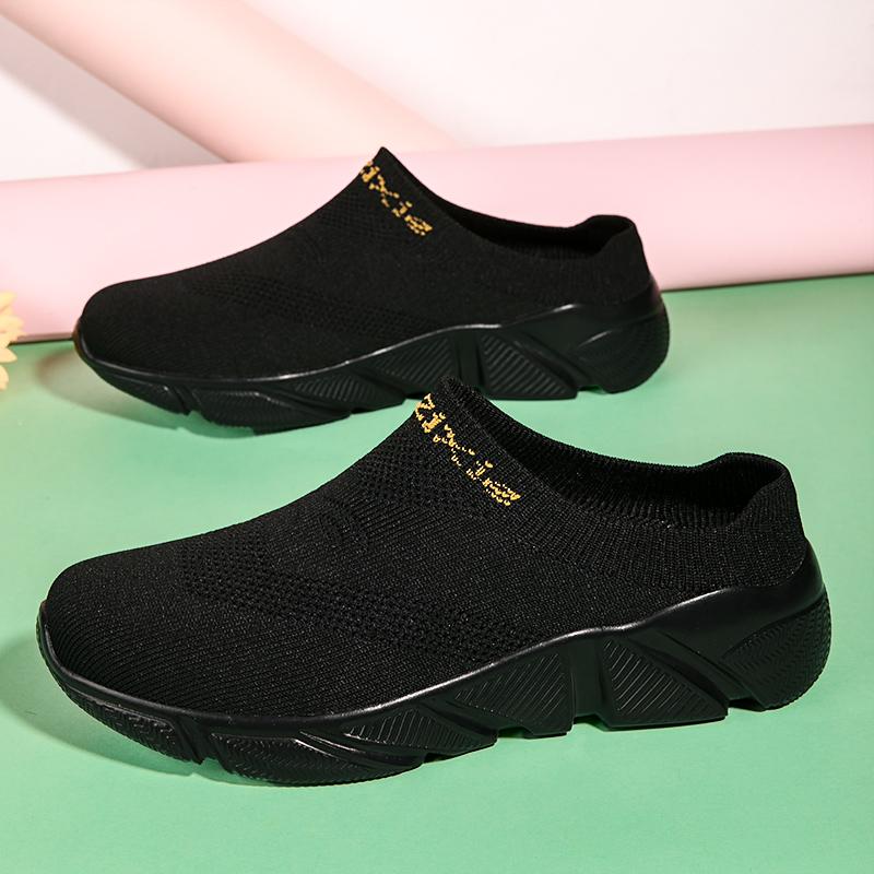 Damen Sandalen Rückenfrei Walking Sneaker Sommer Slipper Pantoletten Socken Schuhe Geschlossene Zehen Hausschuhe Herren Clogs Übergröße