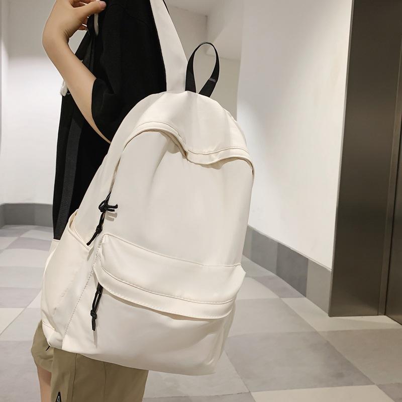 Schoolbag Backpack Men's Simple Large Capacity Travel Backpack Women's Leisure Japanese Junior High School Student High School Student School Bag Men