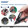 High-Quality Alloy Steel Japanese Mini Angled Cutters for Network Cable - Flat Jaw Shears with Angled Tip