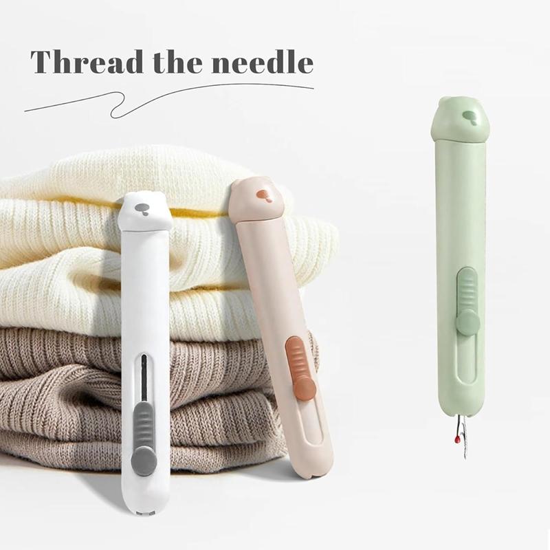 AD23-2-In-1 Automatic Needle Threaders Seam Ripper ,Needle Threaders For Hand Sewing, Embroidery,Quick Needle Threading Tool