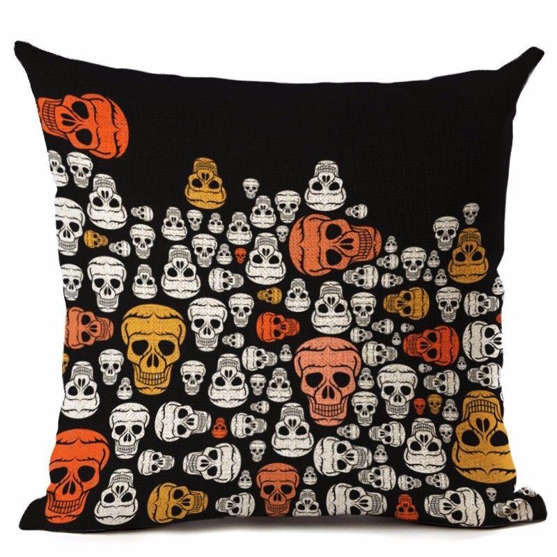 18" Cotton Halloween Linen Throw Pillow Case Cushion Cover Party Home Decor Sofa