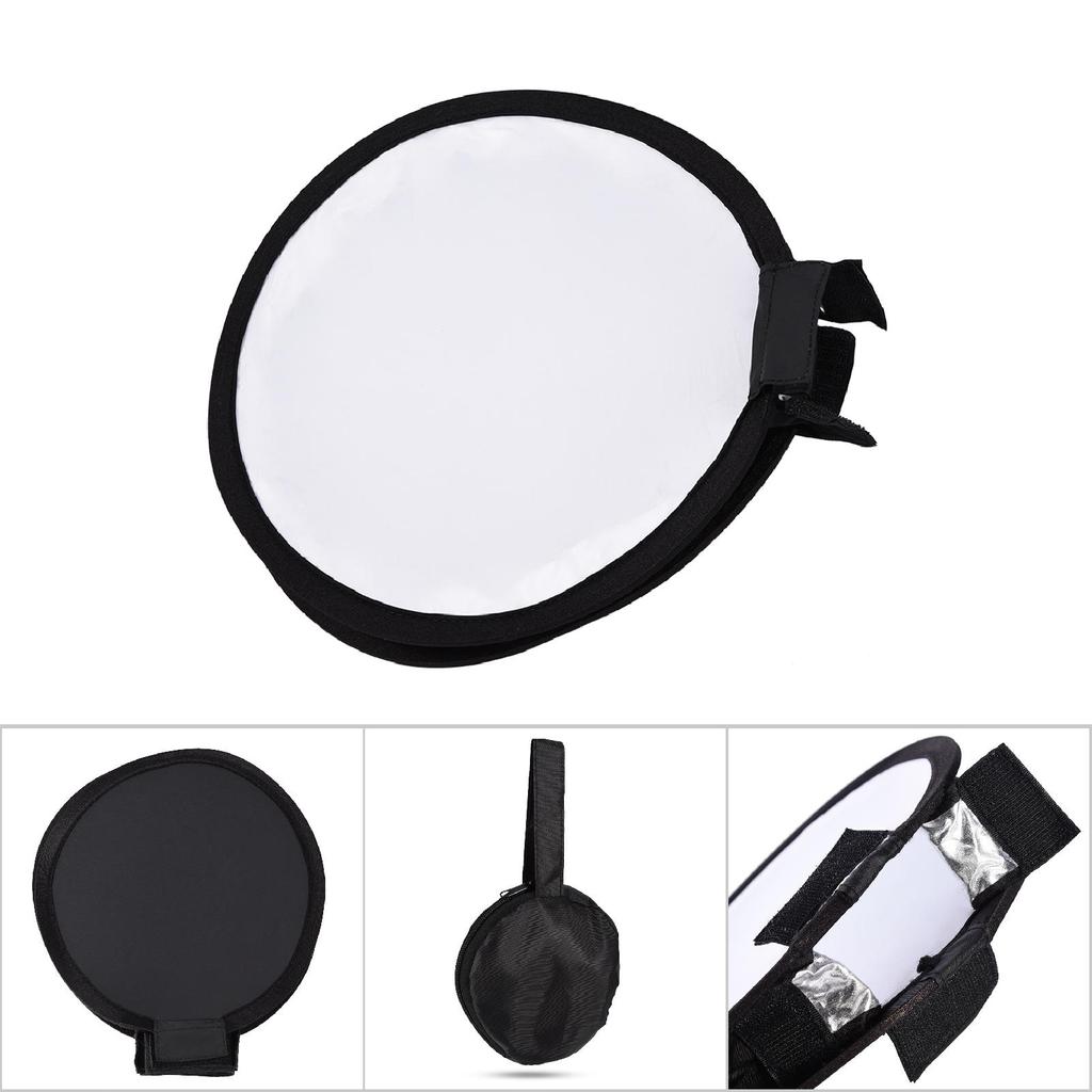 Mini Portable Round Beauty Dish Speedlite Flash Diffuser Softbox for Nikon Canon Sony