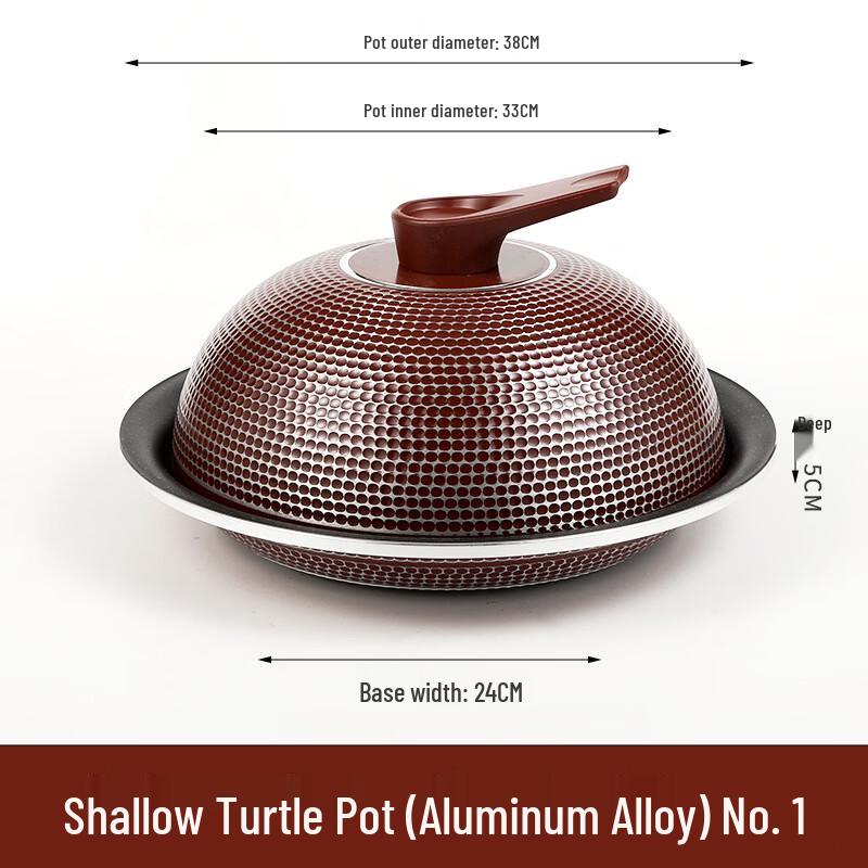 ZISIZ Aluminum Alloy Dry Pot Casserole