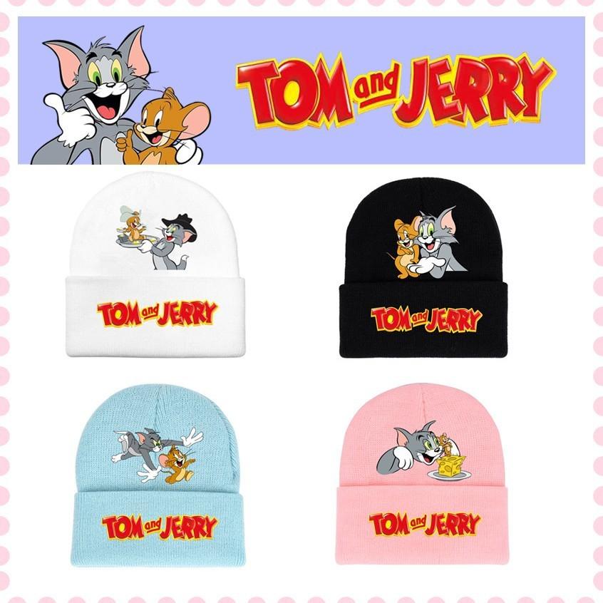 Tom Jerry And Cartoon Print Knitted Hat Hip Hop Cap Outdoor Fashion Unisex Gift