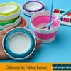 Mini Folding Silicone Watercolor & Gouache Brush Holder Cup