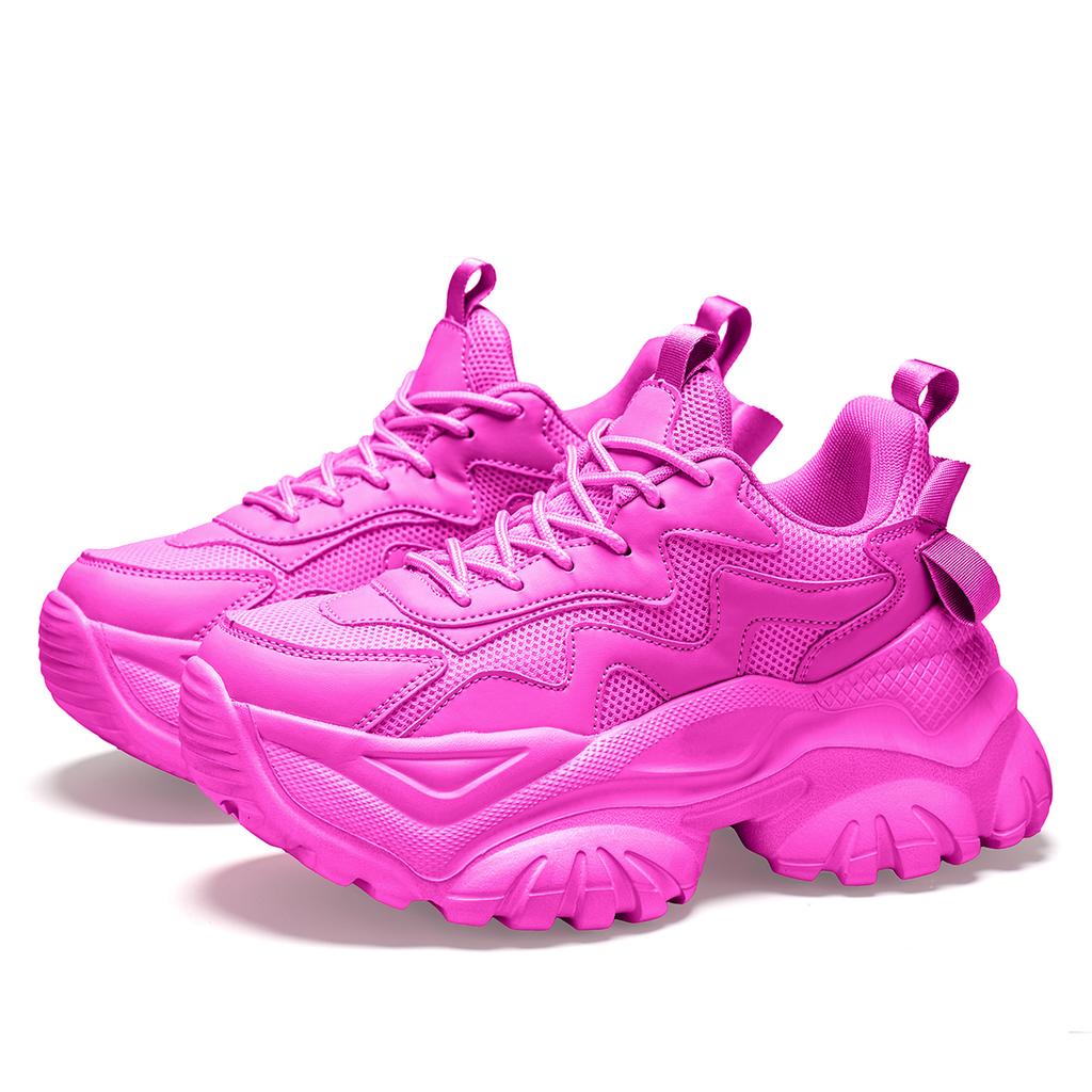 TUINANLE Neue modische und vielseitige trendige Sneaker für Damen: Bequeme Sneaker mit dicker Sohle, Größen 35-42