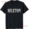 Bold Black Neck T Shirt With Seleton Print Stylish Casual Wear Vintage Homme Unisex Comfortable Streetwear Breathable