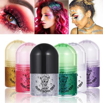 European and American Sequined Eyeshadow Sequined Gel Mermaid Face Body Lotion Performance Stage Makeup Sequined Eyeshadow