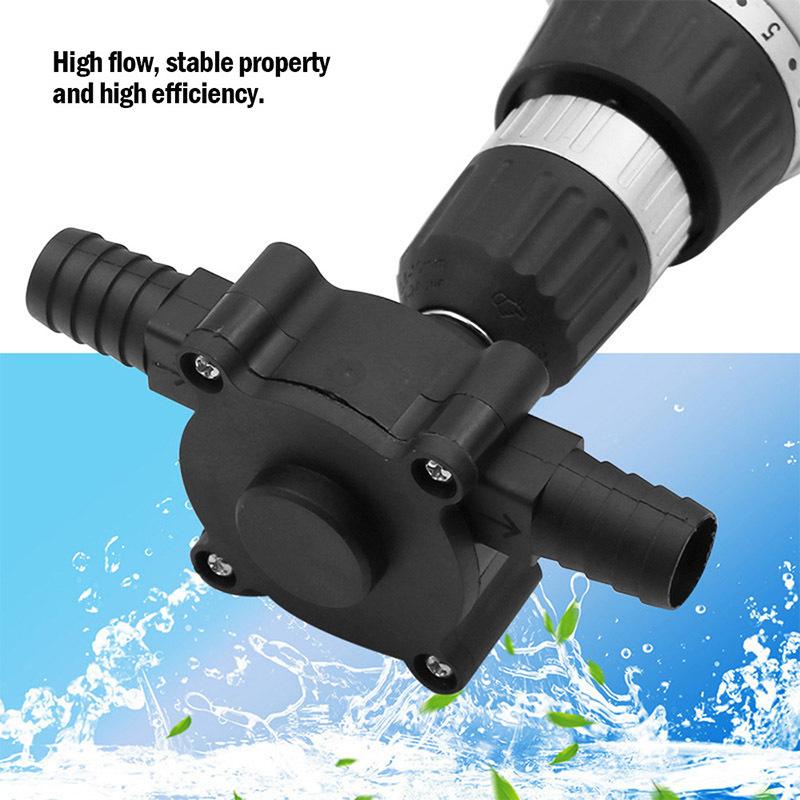 Handheld Drill-Powered Water Pump Portable DC Water Pump Self-Priming Centrifugal Pump