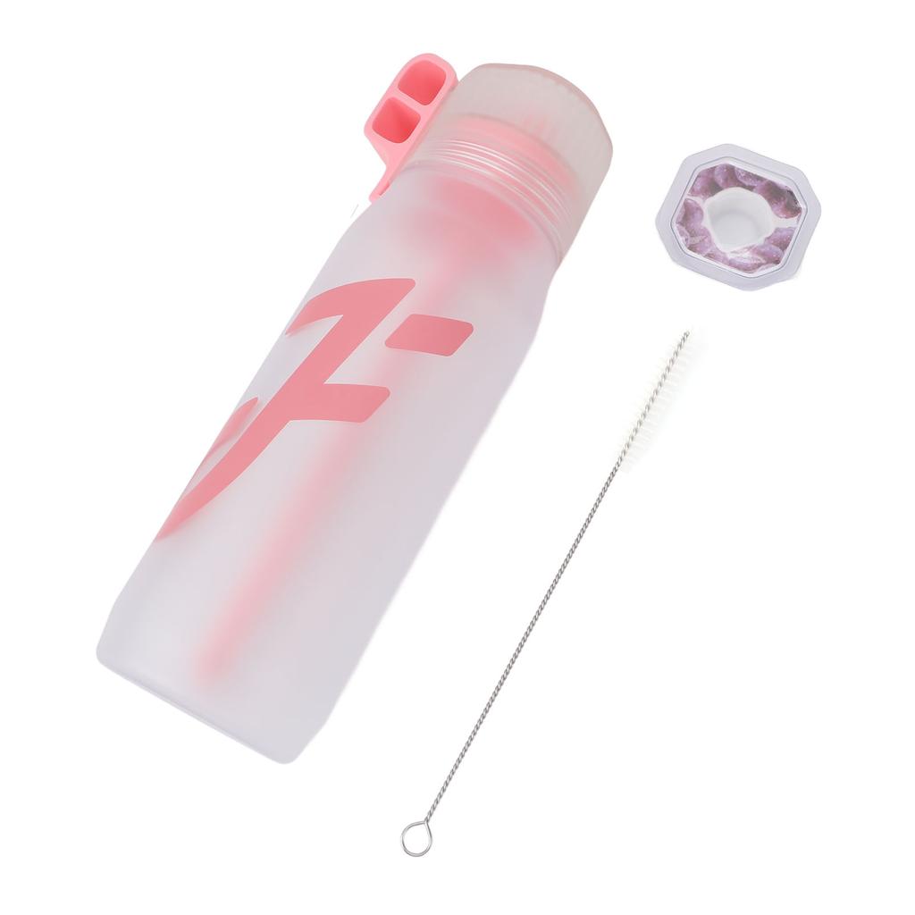 Air Water Up Bottle with Flavor Pods Straw Scent Fast Flowrate for Outdoor Sports Leak Proof 650ml