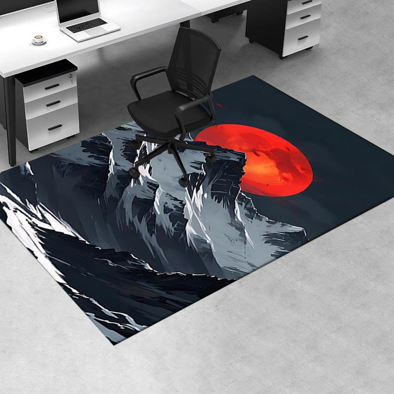 Japanese Style Office Carpet Chair Mat Large Size Desk Pad for Home Decor, Sofa Rug, Office Flooring Gift, Suitable for Bedroom, Living Room