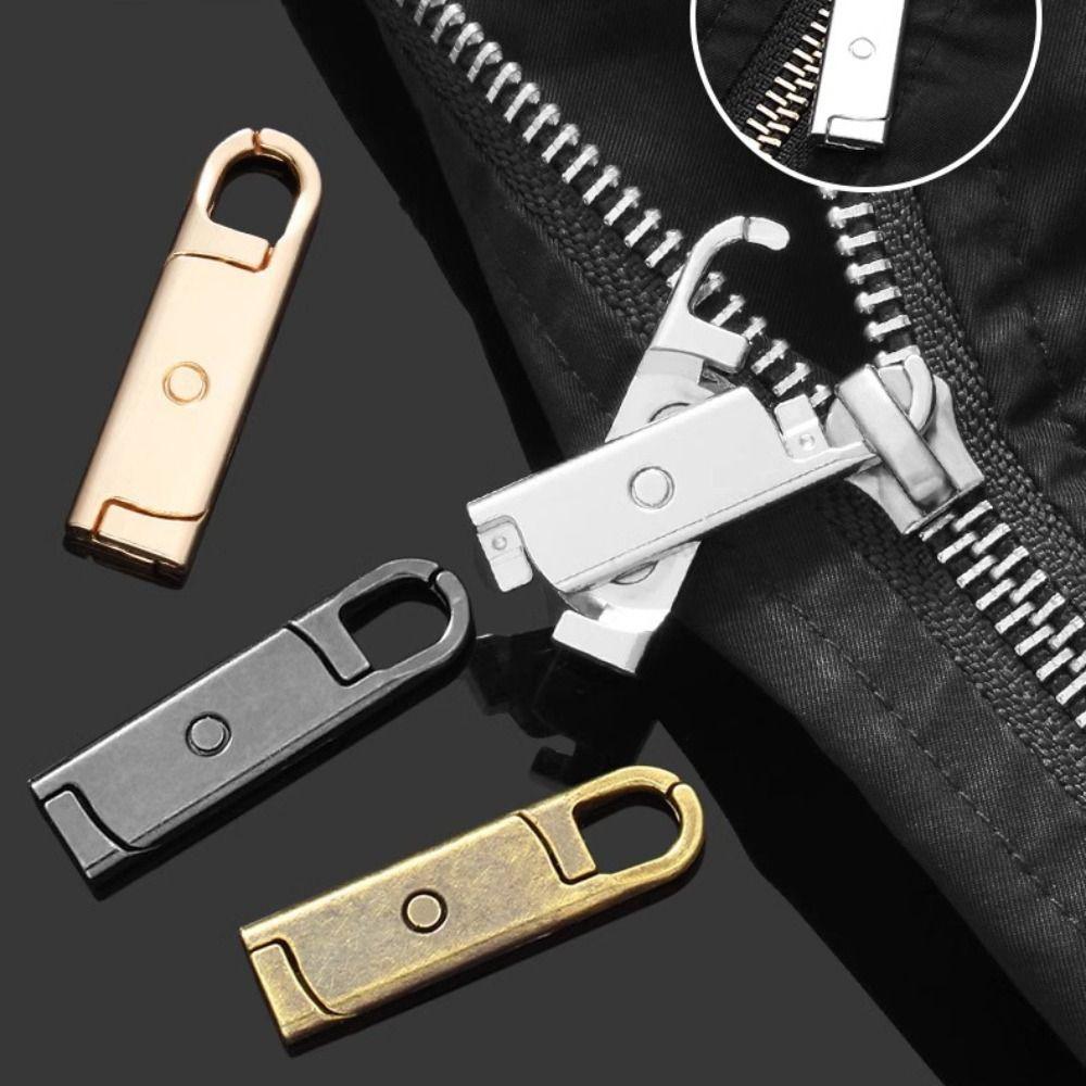 6Pcs Universal Zipper Pull Detachable Metal Zipper Tab Slider Pullers Replacement Practical Zipper Head Puller Backpack