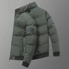 Men's Teen Down Cotton Jacket - Warm, Slim Fit, Stand Collar for Autumn/Winter