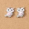 10pcs Cute Animal Charms Crystal Owl Pendants for Jewelry Making DIY Necklace Earrings Bracelet Accessories Supplies
