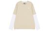 New Balance Contrasting Colors T Shirts Unisex Apricot Crew Neck Moderate Straight Fit 5DC16063-BEI