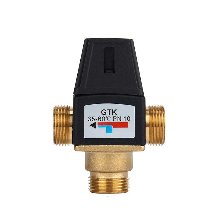 Adjustable Thermostatic Mixing Valve for 35-60℃ Hot & Cold Water Temperature Control