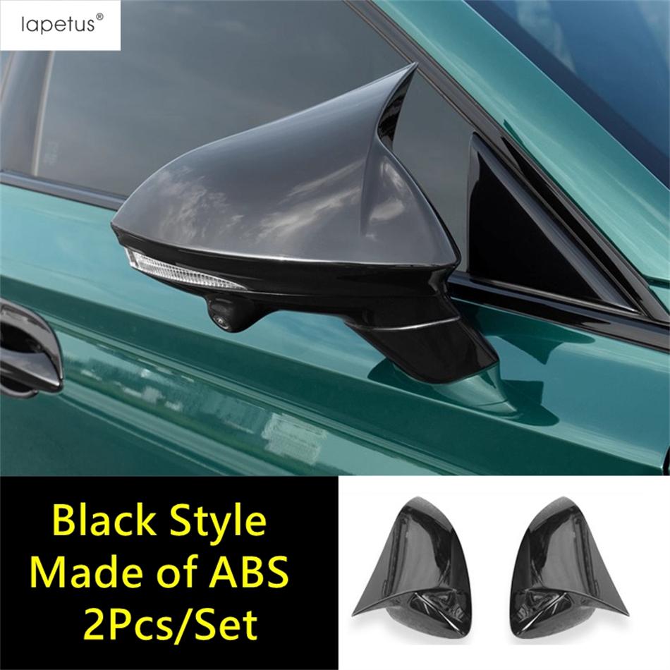 Car Rearview Side Mirror Cap Case Decoration Protection Cover Trim Carbon Fiber Exterior Accessories For MG 7 MG7 2024 2025 Black Style