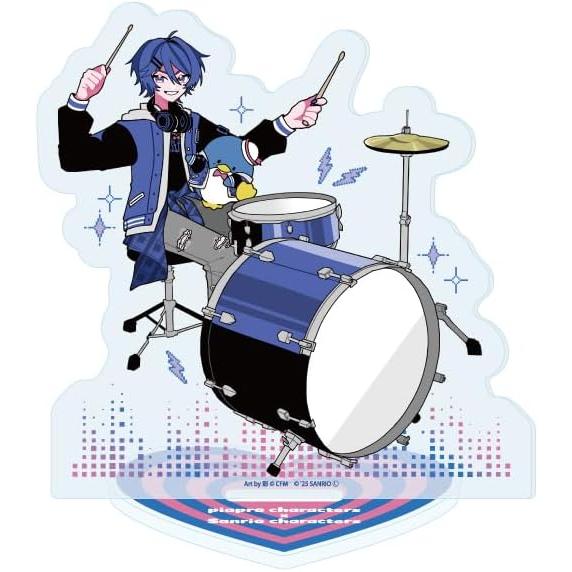 Piapro Characters x Sanrio Characters 06 KAITO x Tuxedo Sam [Collaboration Illustration] Acrylic Stand