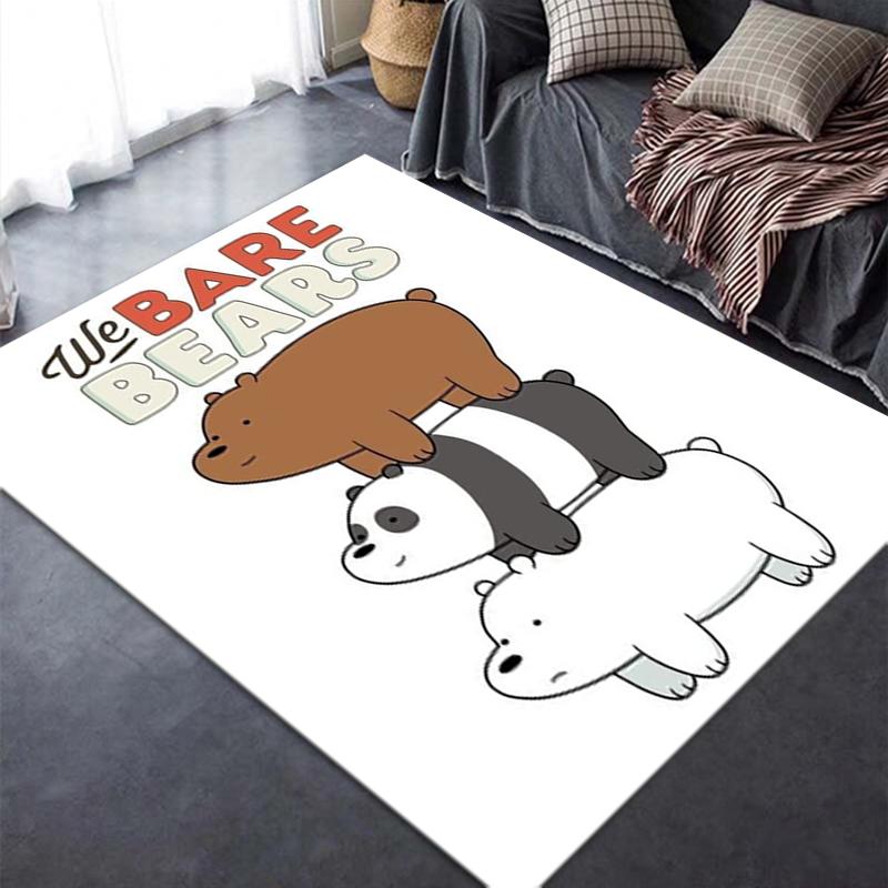 2025 New We Bare Bears Carpet Rug for Living Room Bedroom Home Sofa Decoration,Kids play Non-slip Floor Mat244