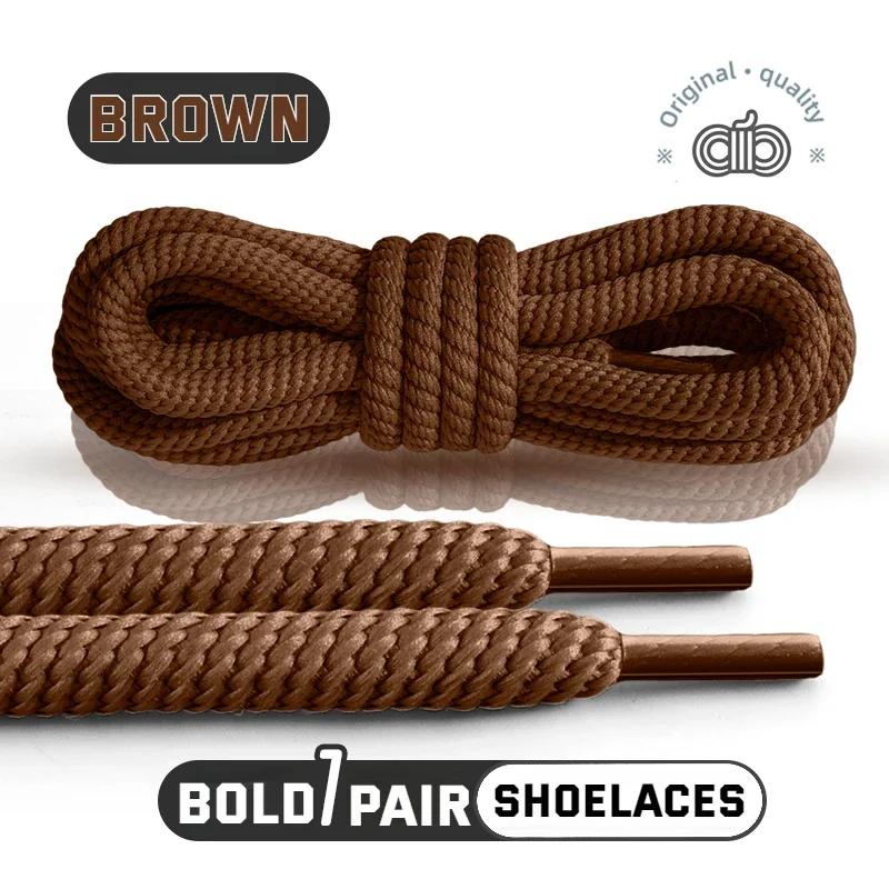 1 Pair 10mm Thick Round Shoelaces for Sneakers Running Sports Shoe Laces 100/120/140/160CM Shoelaces for Shoes Accessories