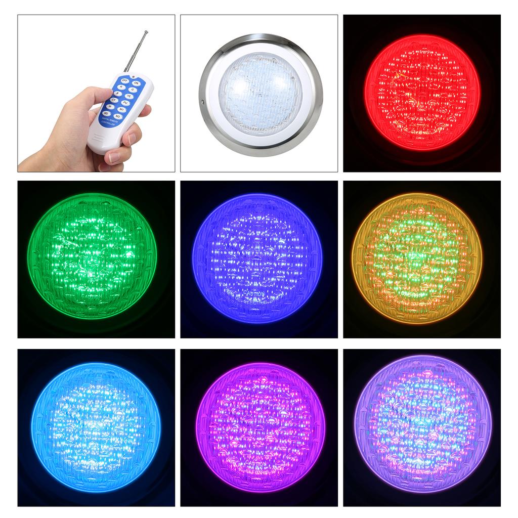 Buy AC12V 18W LED RGB Swimming Pool Lights 7 Color Changing Underwater ...