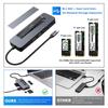 Hub USB-C z obudową na dysk SSD M.2, stacja dokująca USB C 9 w 1 pasuje do dysku SSD M.2 NVMe, 10 Gb/s, HDMI 4K@60Hz, 100W PD, czytnik kart SD/TF