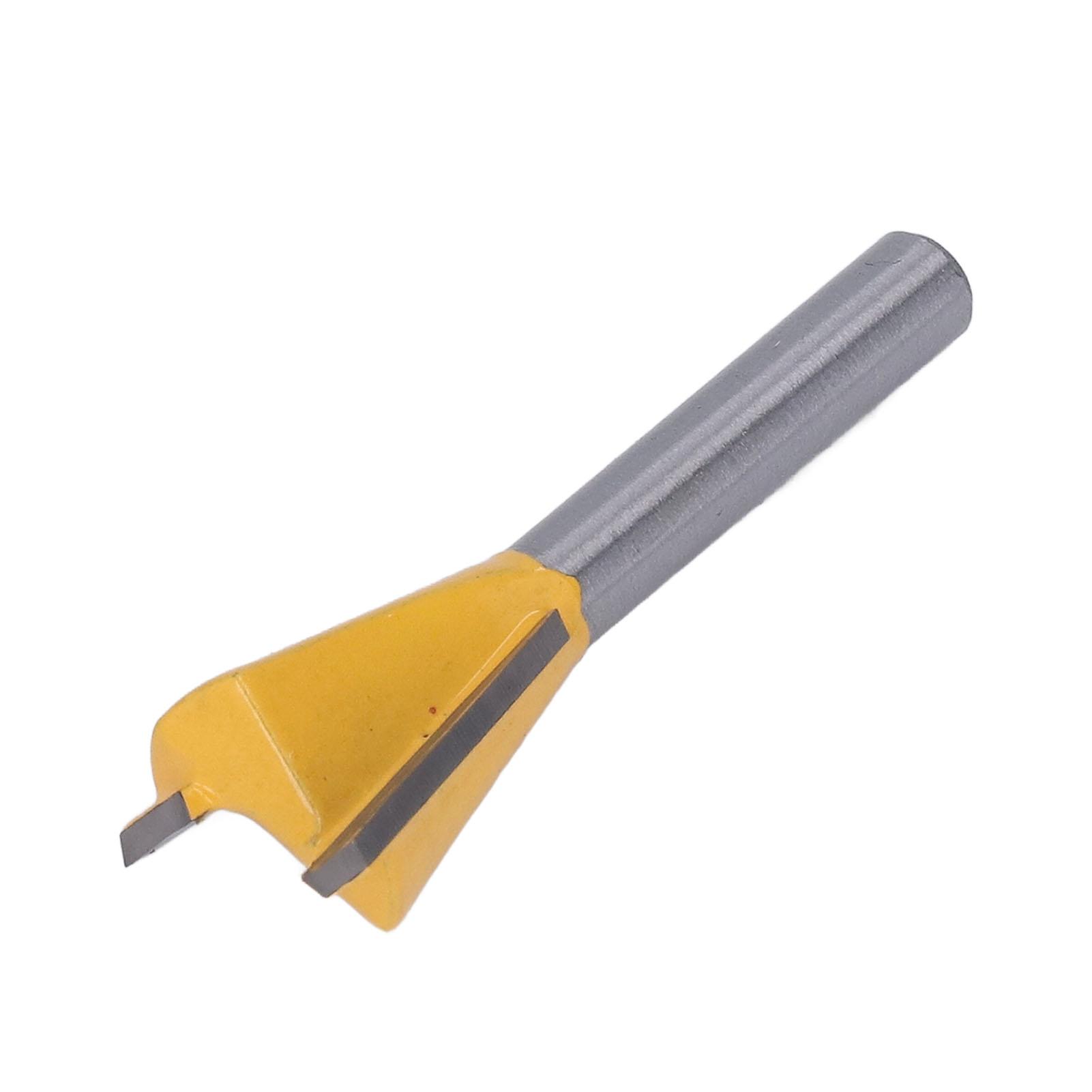 

Dovetail Router Bit 14 Shank Tungsten Steel Alloy TPFE Coating Hard Wearing Sharply Dovetail Wood