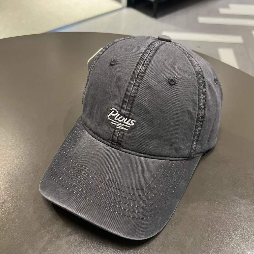 Unisex Casual Cotton Baseball Cap With Embroidered Letters For Sun Protection And Breathability
