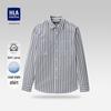 HLA Men's Cotton Breathable Striped Long Sleeve Casual Shirt