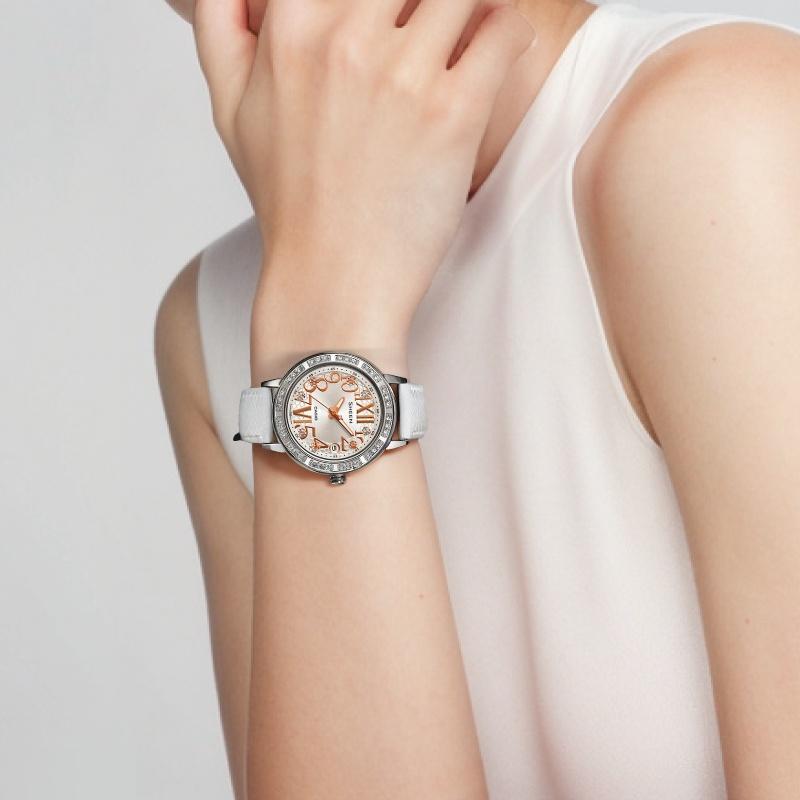 Casio SHEEN Date Backlight Display Waterproof Business Quartz Movement Leather Strap Japanese and Korean Watch 38.6mm Women's Watch SHE-4031L-7AU