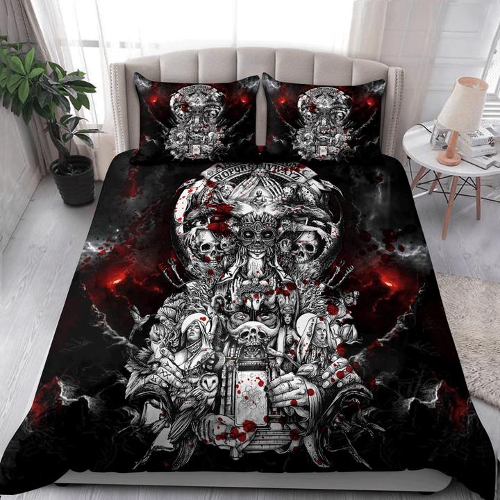 Skull Printed Bedding Set Duvet Cover Soft Comforter Cover Sets Gift for Dad