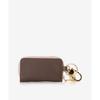 Thavasa Petit Key Case Inside Bicolor Round Zip Key Case 00122120285181 Brown [Samantha Choice] Women's