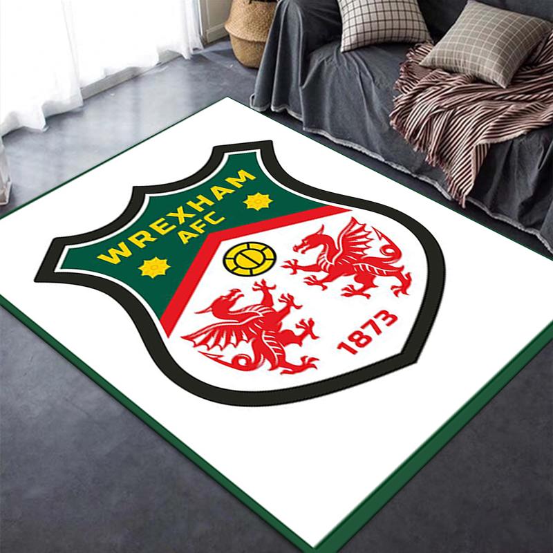 Nuovo Tappeto Wrexham AFC 2025 per Soggiorno Camera da Letto Casa Decorazione Divano, Tappetino Antiscivolo per Giochi Bambini