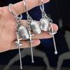 Pocket Sized Collectible Metal Keyring Pendant Handmade Zinc Alloy Keychain Bag Ornament for Fencing Sport Admirers