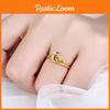 Shaped Artistic Star Ring Trendy Womens Brass Jewelry Elegant Packaging Gift