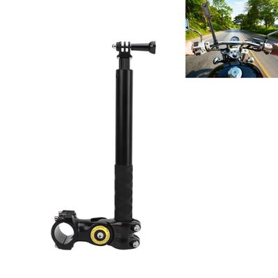 Compatible with Insta360 Selfie 110cm Selfie Stick Adjustable Length Inch Thread with Sports Camera Mount Adapter Motorcycle Stand for GoPro Hero