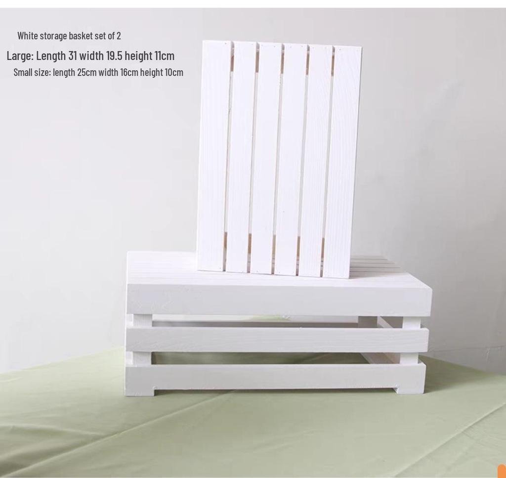 10-Piece White Dessert Display Stand Set: Wooden & Acrylic Tabletop Decoration
