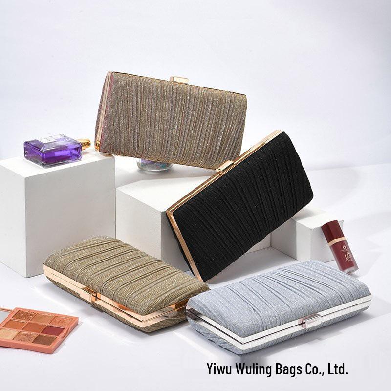 European Style Solid Color Evening Clutch Bag - New Fashionable & Simple Socialite Banquet Accessory