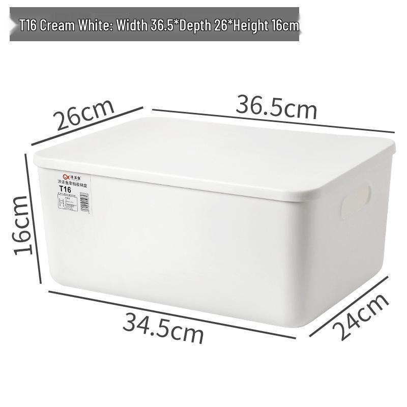 קופסת אחסון אטומה לאבק עם מכסה למשרד, שולחן עבודה, ארון, סלון ומטבח - לארגון