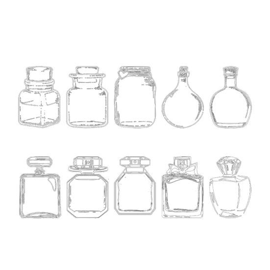 Transparent Dried Flower Bookmarks Handmade Clear Floral Bookmark Wishing Bottle Stickers Without Pressed