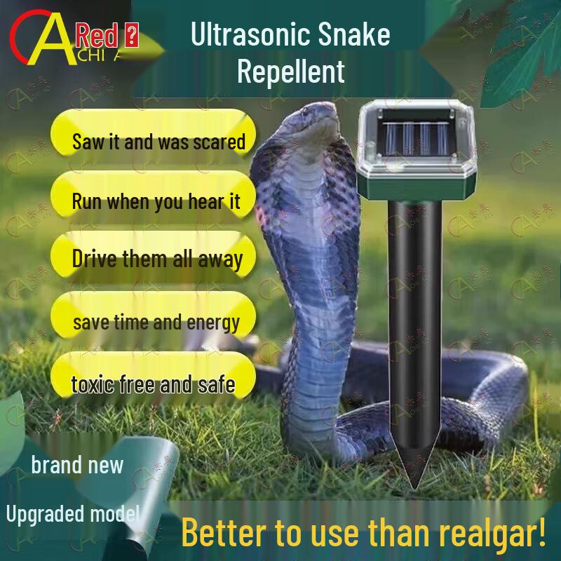 Solar Ultrasonic Snake Repellent (2-Pack)
