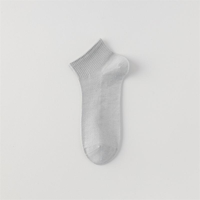 Mulberry Silk Men's Short Socks, Summer Thin Anti-slip and Non-dropping, and Short Anti-odor Men's Shallow Silk Boat Socks