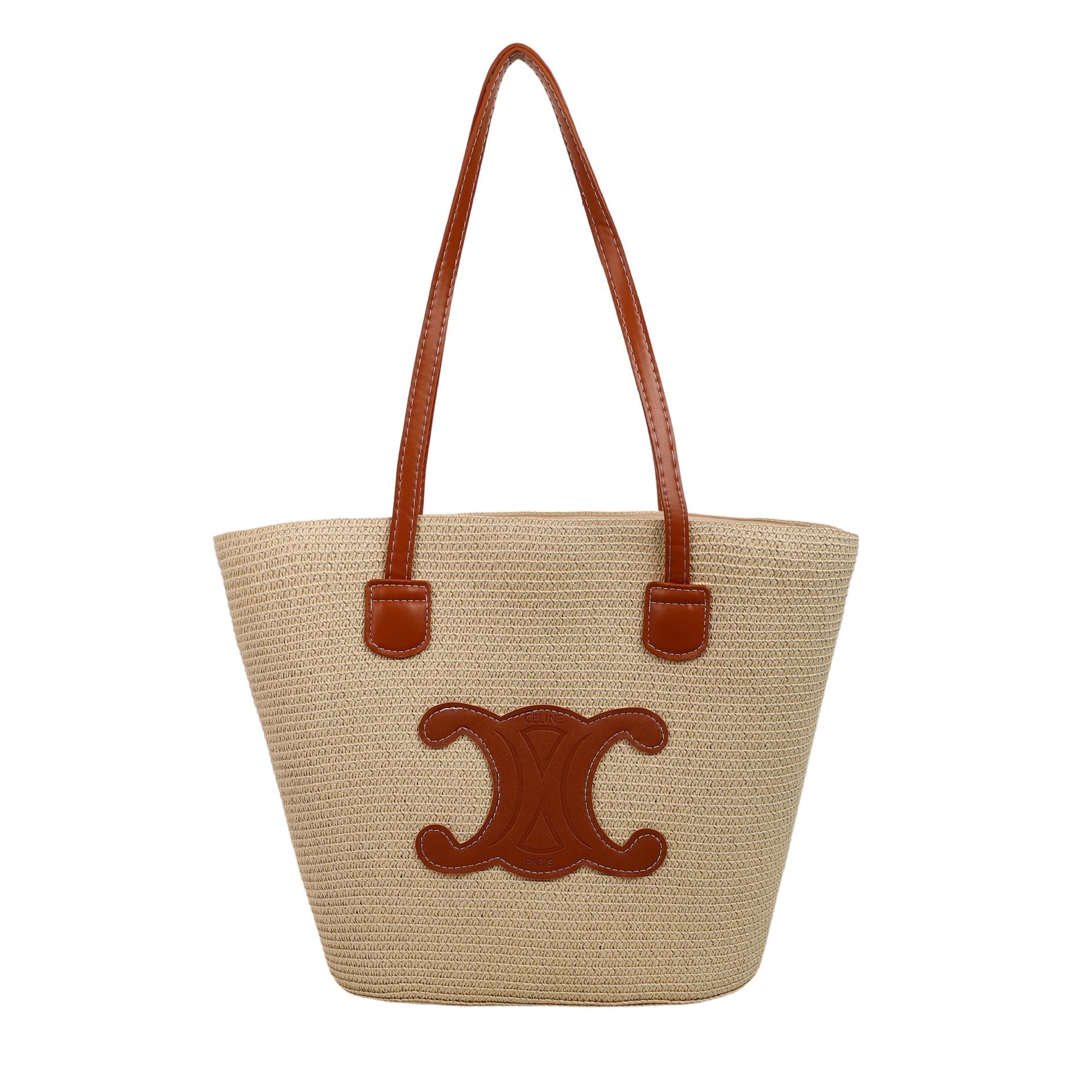 Новая плетеная сумка корзина для овощей соломенное ведро сумка пляжная нежная сумка через плечо