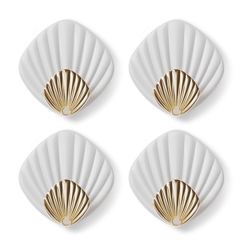 

Wall Mounted for Shell Hook 4pcs/Set Heavy Duty Living Room Kitchen Entryway Hook Hanger Durable Adhesive Hook for Bag K 1 белый