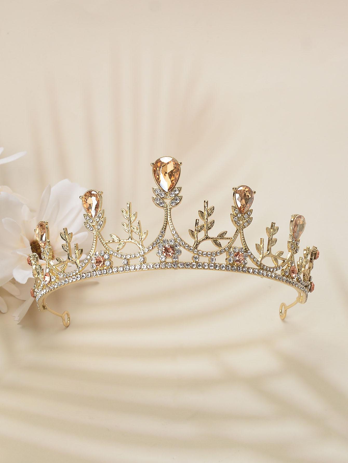 

Барочная корона тиара невесты высококачественная металлическая корона принцессы годовалый ребенок девочка выступление аксессуары для волос