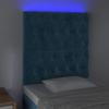 VidaXL LED Headboard Bedroom Furniture Single Bed Accessory Headboard Bed Frame Interior Dark Blue 3122794